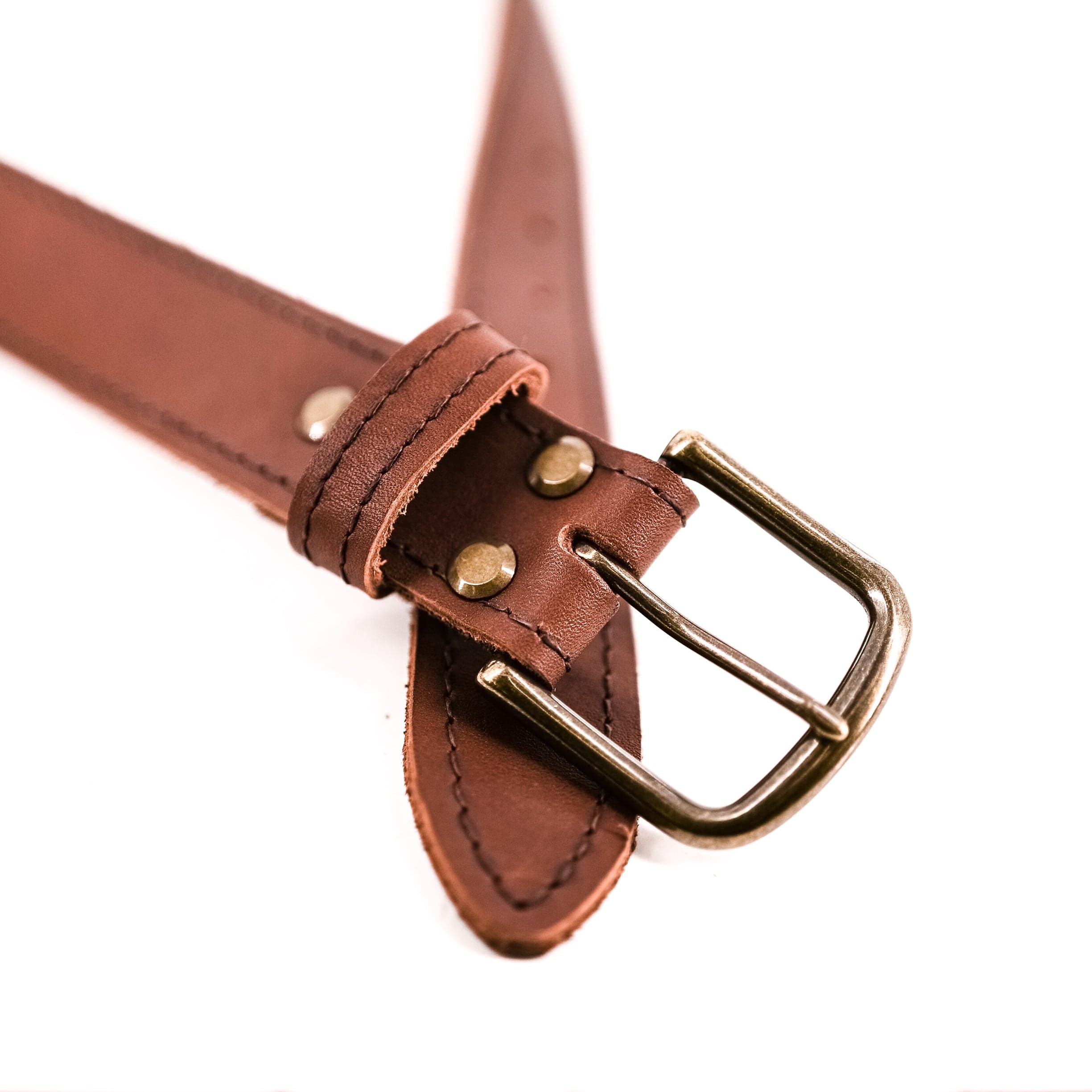 Smooth Redwood Leather Belt - Image 4