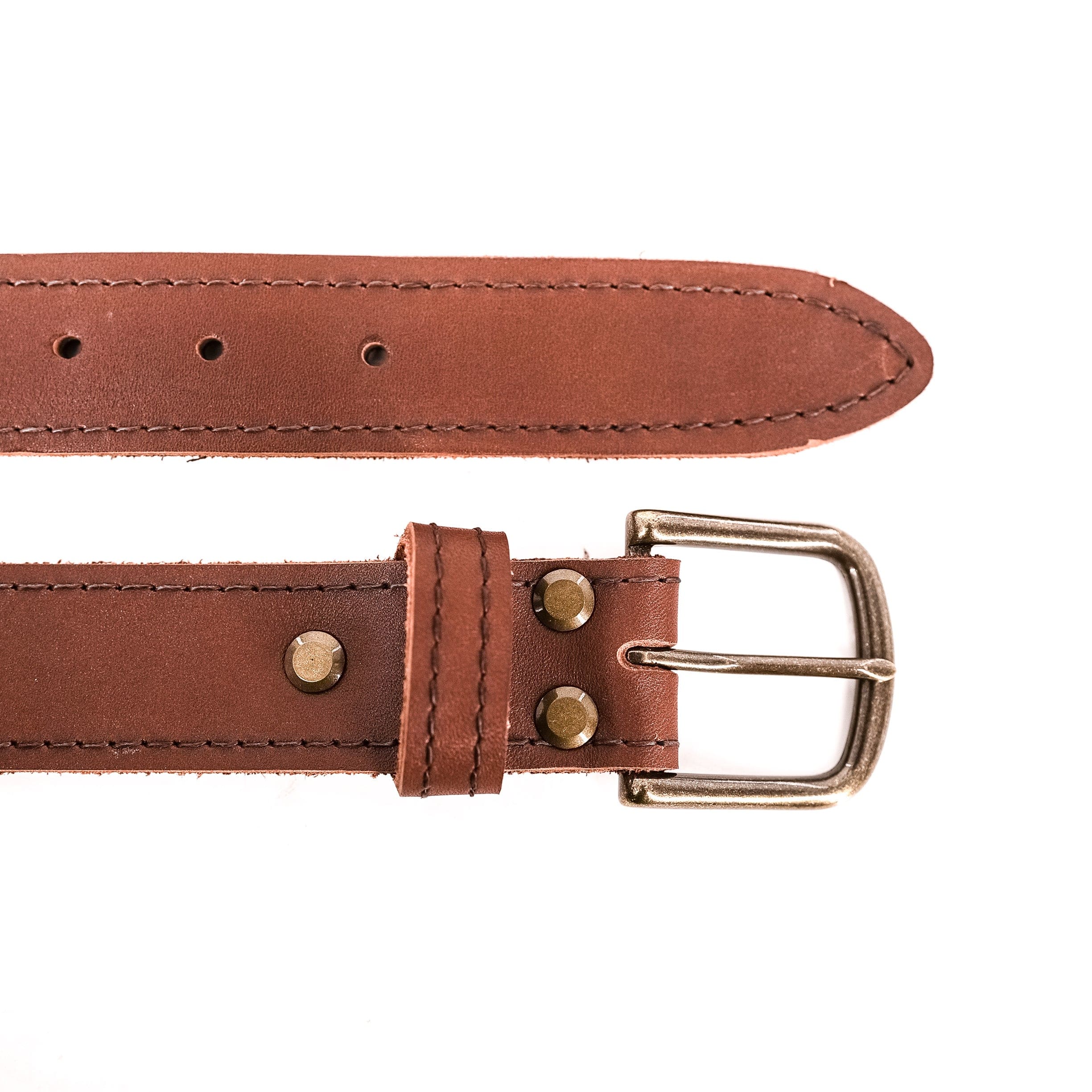 Smooth Redwood Leather Belt - Image 5