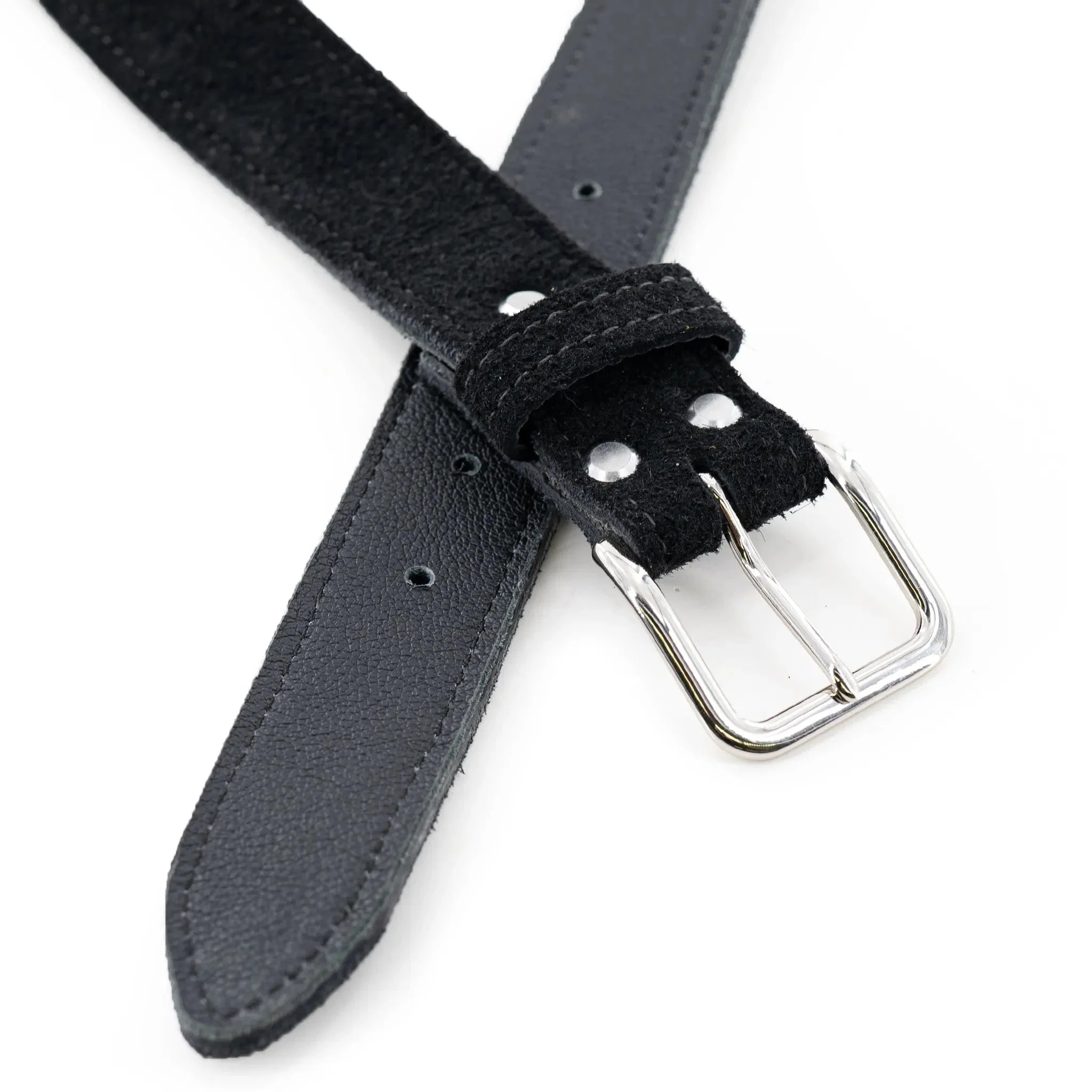 Rough Shadow Bison Leather Belt - Image 3