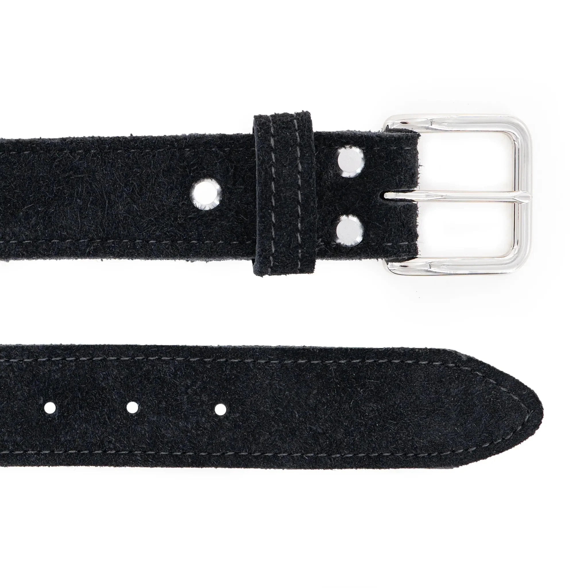 Rough Shadow Bison Leather Belt - Image 4