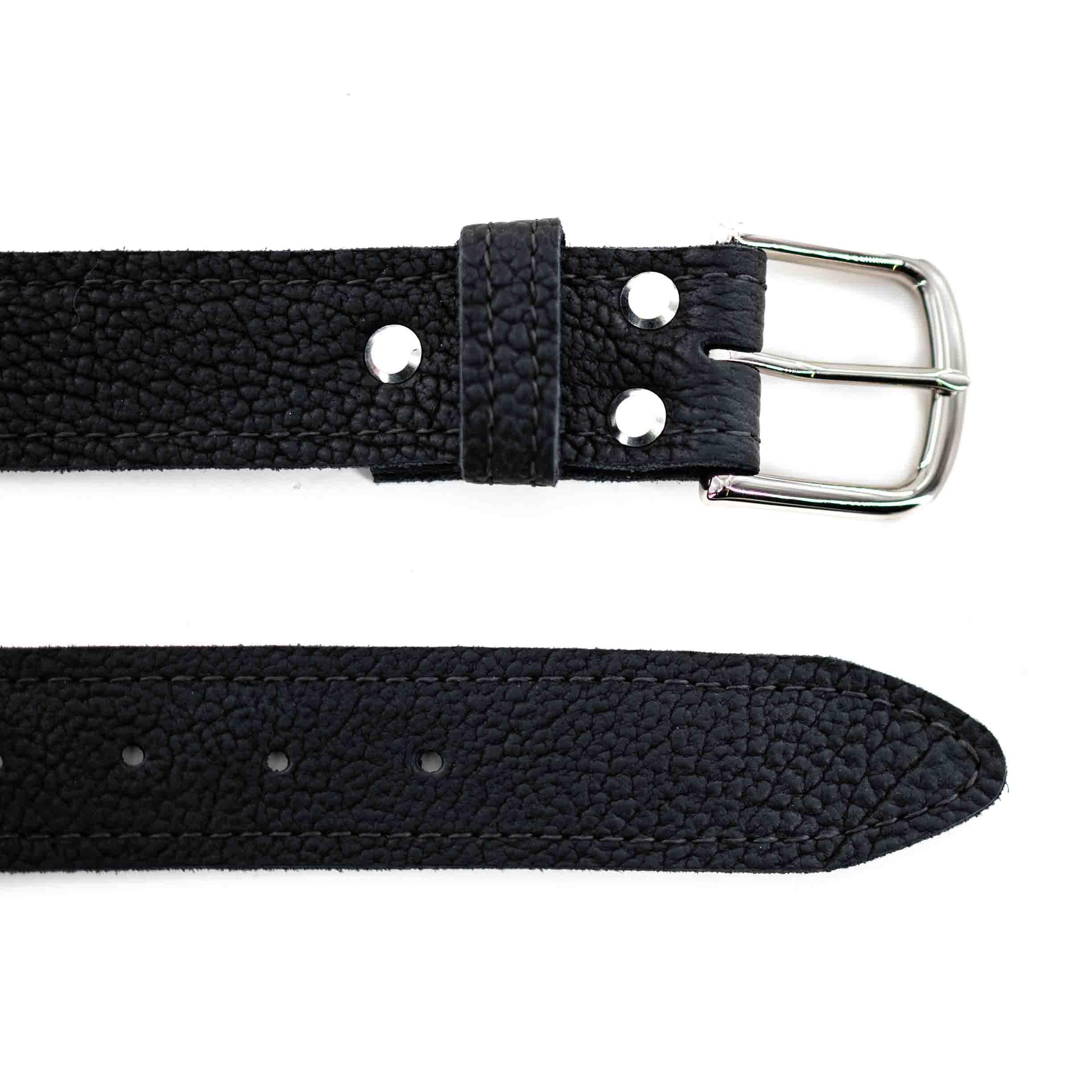 Smooth Shadow Bison Leather Belt - Image 3