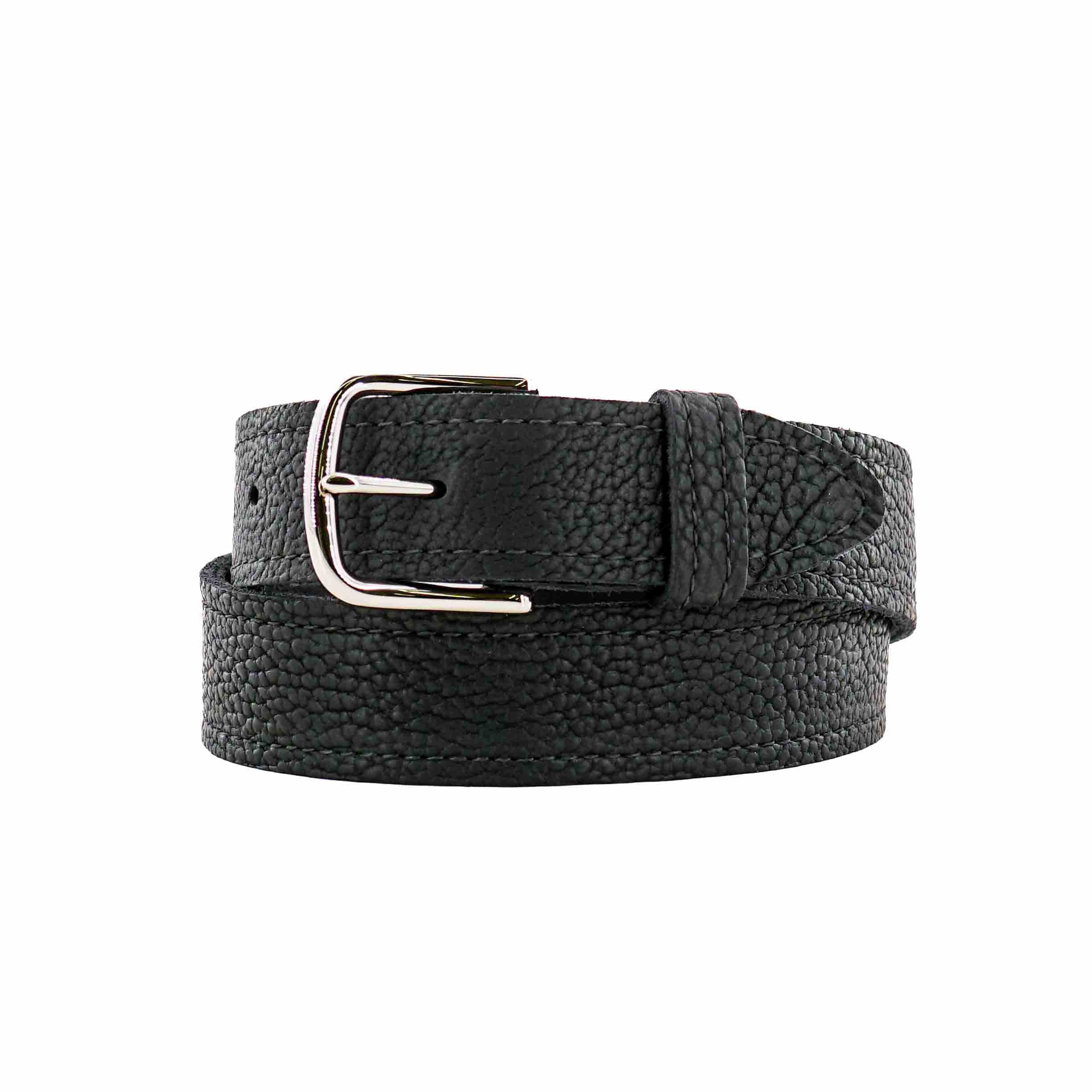 Smooth Shadow Bison Leather Belt - Image 4