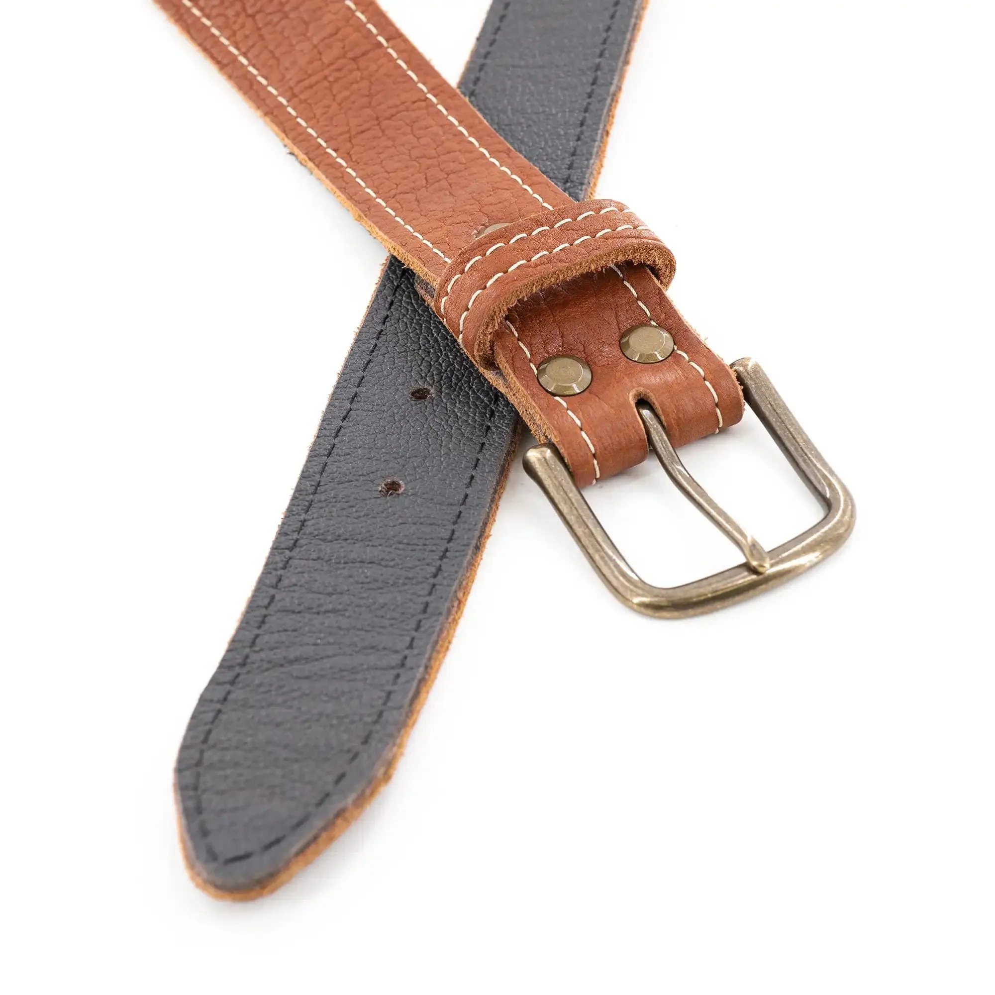 Smooth Canyon Bison Leather Belt - Image 3