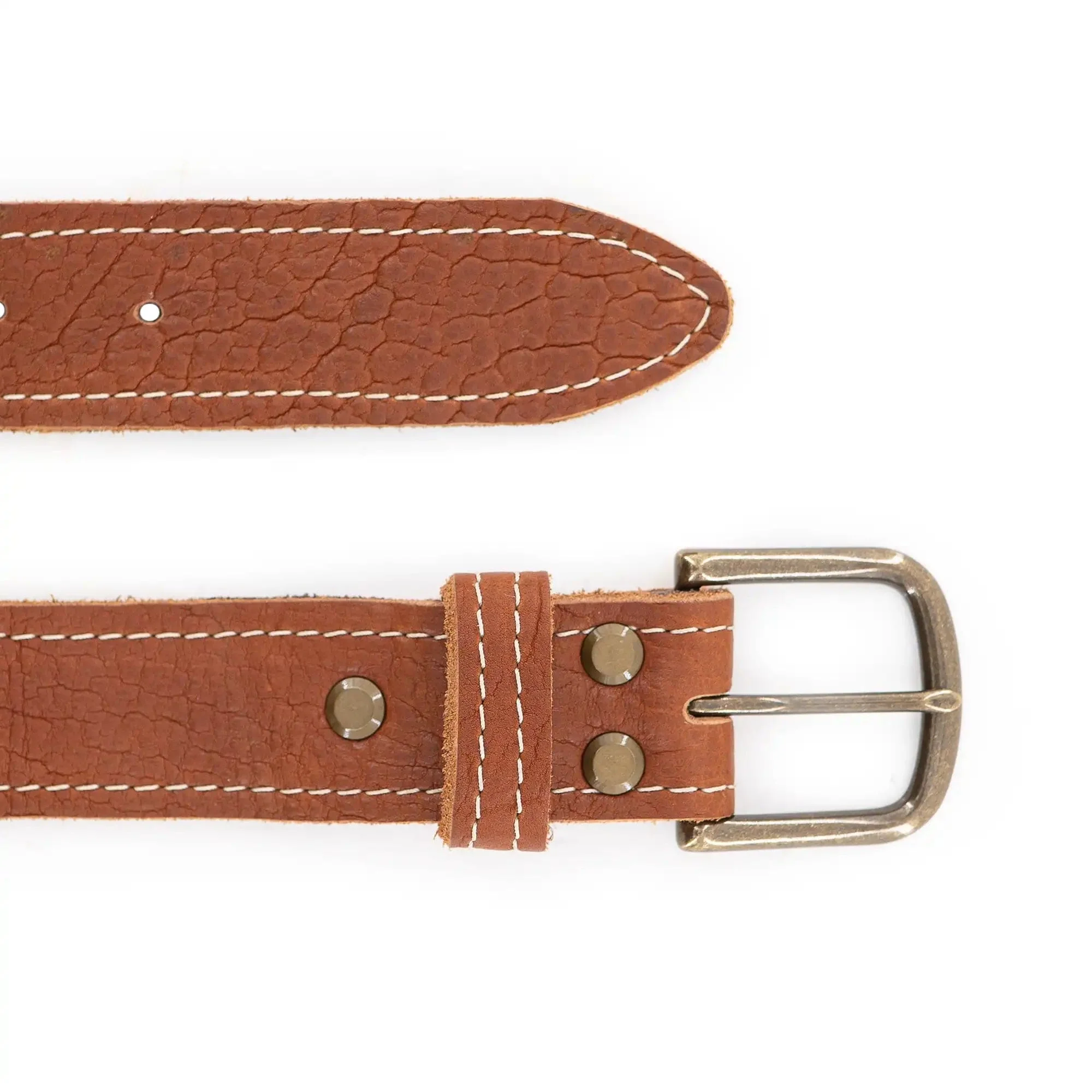 Smooth Canyon Bison Leather Belt - Image 4
