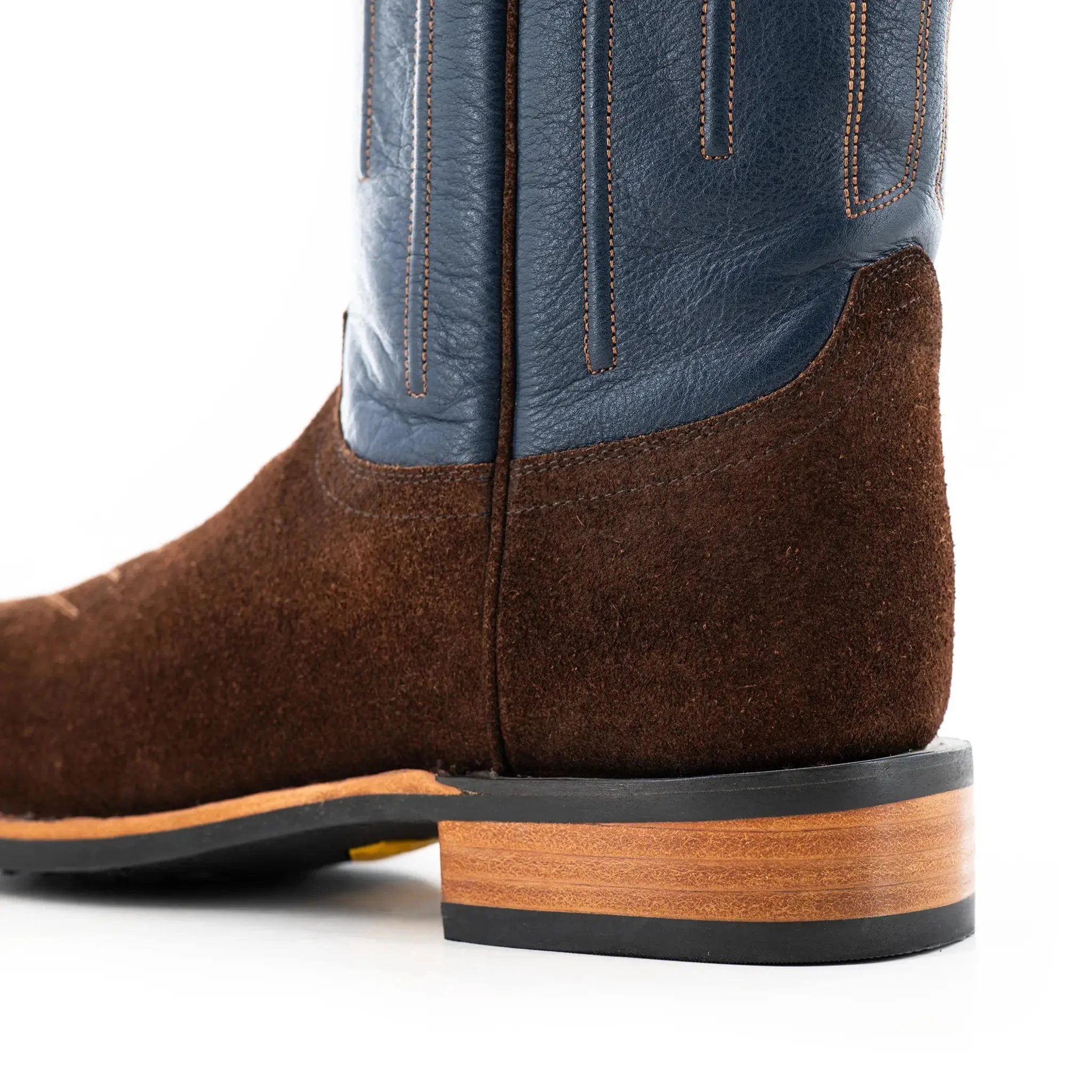 The Buck - Indigo | Chocolate Waxed Suede - Image 5