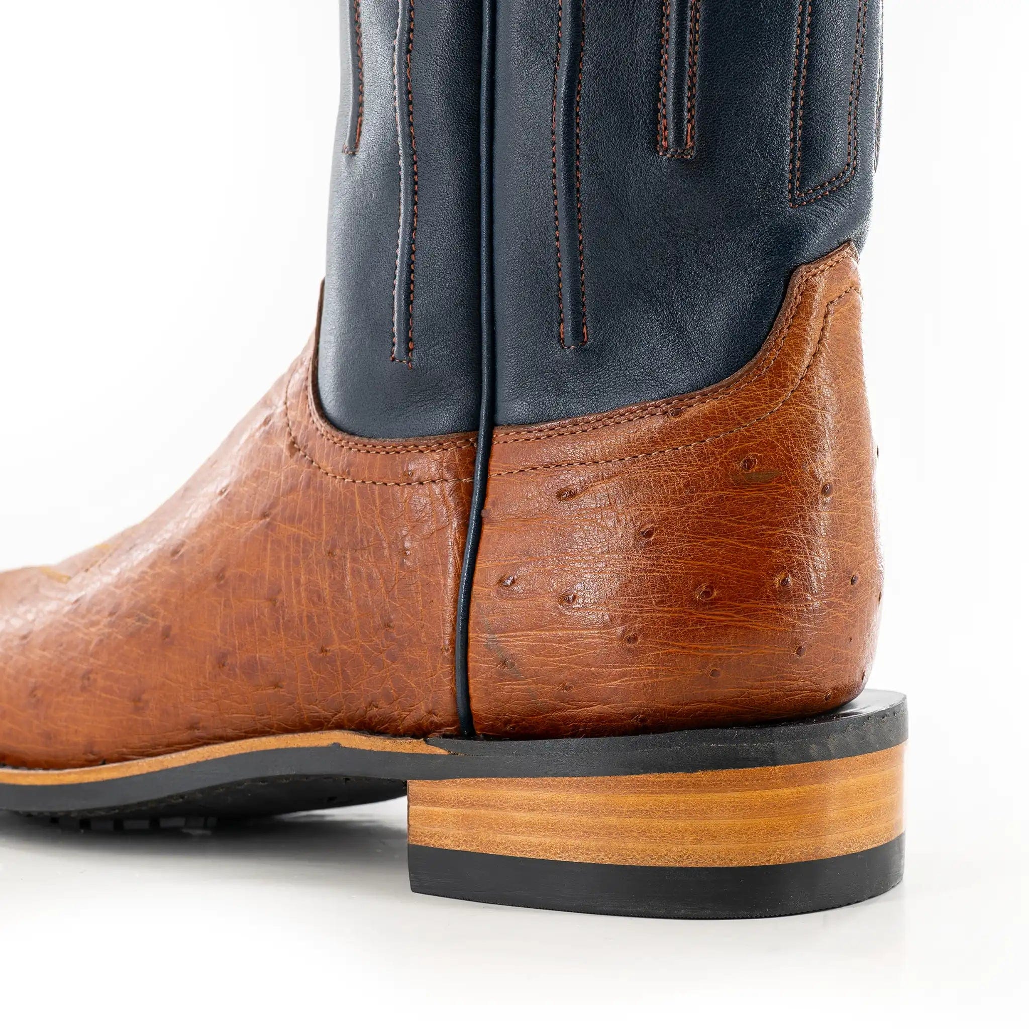 The Colt - Indigo/Cognac Smooth Ostrich - Image 5