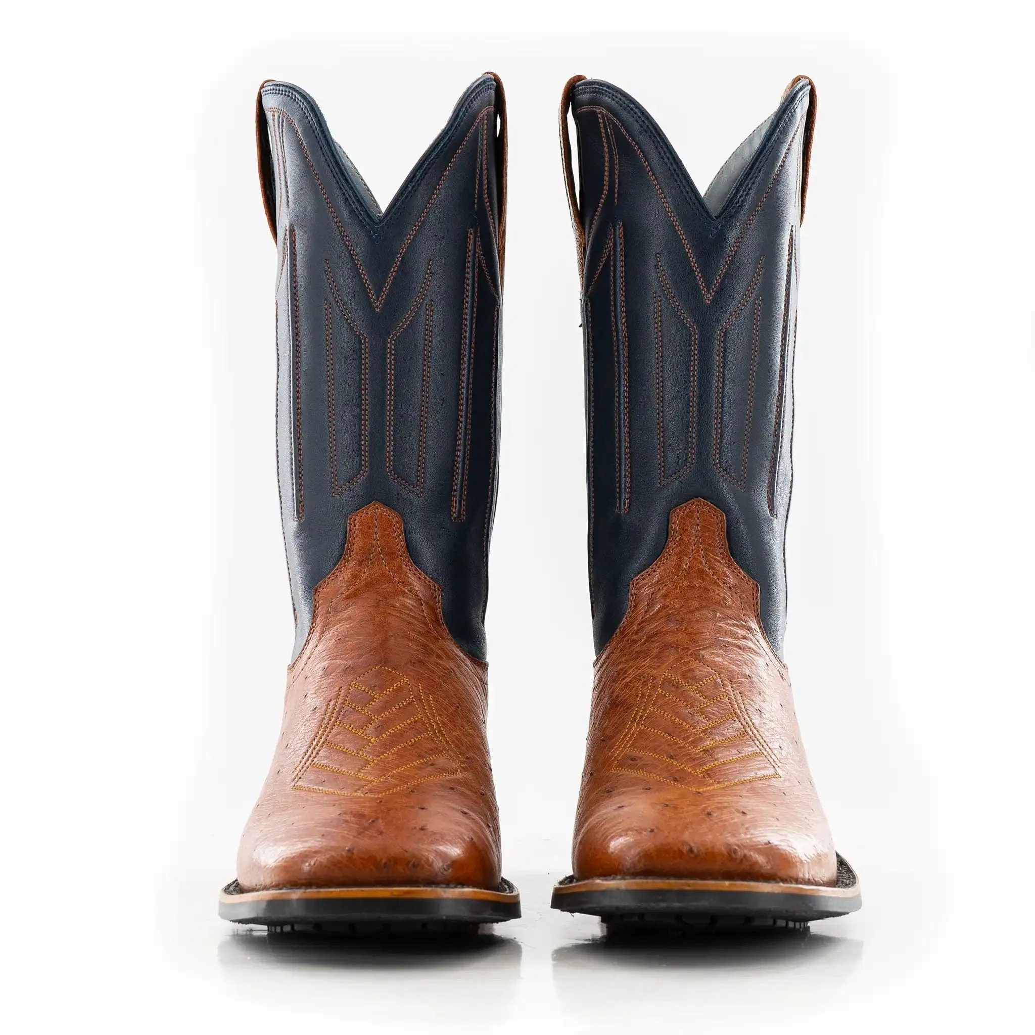The Colt - Indigo/Cognac Smooth Ostrich - Image 6