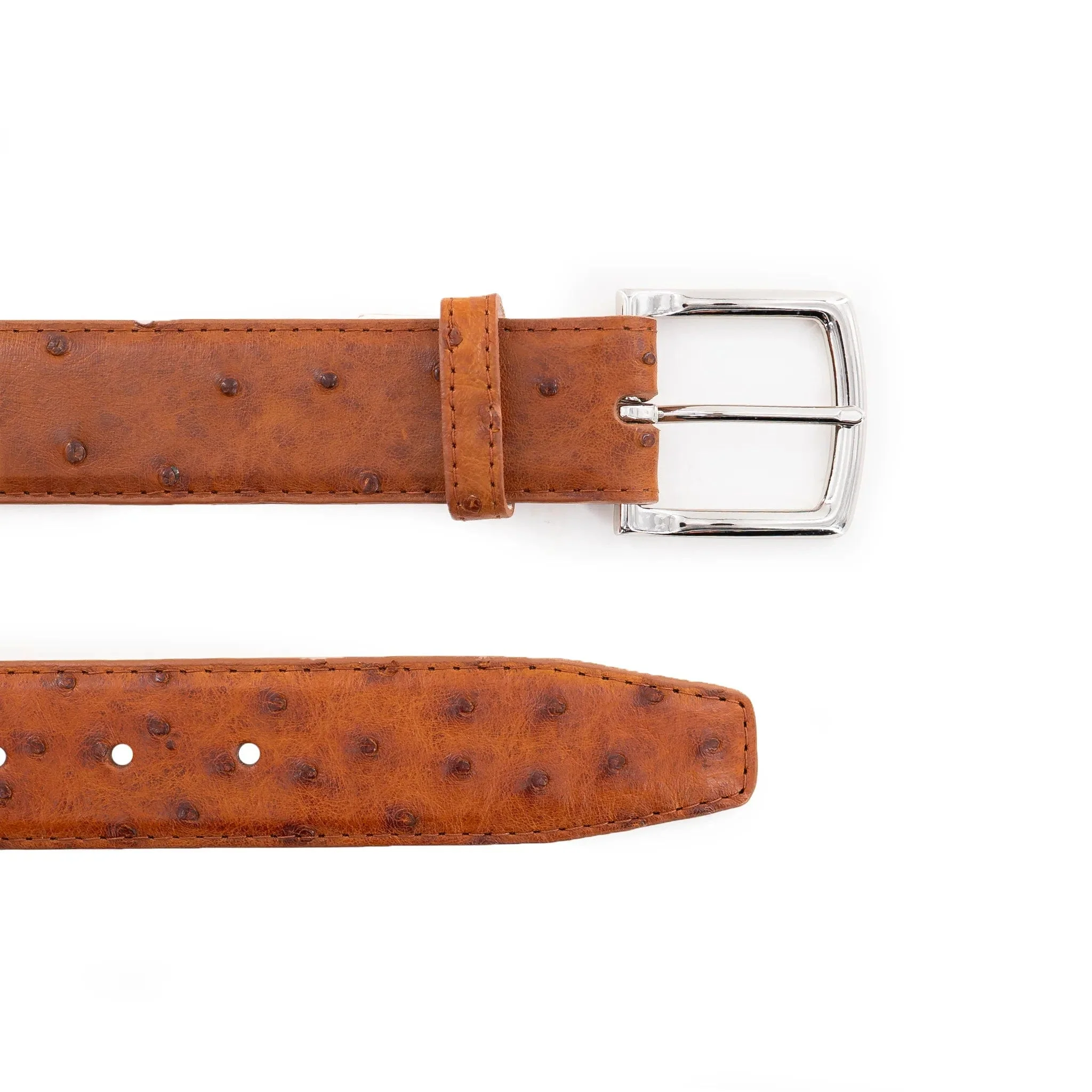 Ostrich Belt - Cognac - Image 3