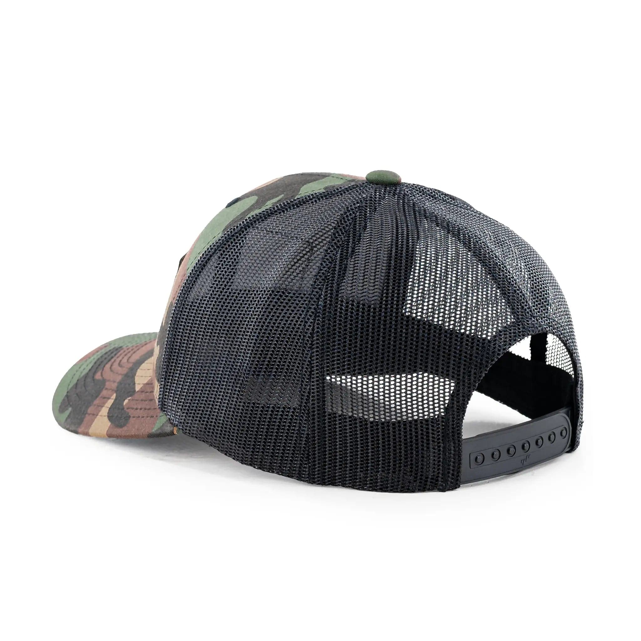 Leather Patch Snapback - Camo - Image 10