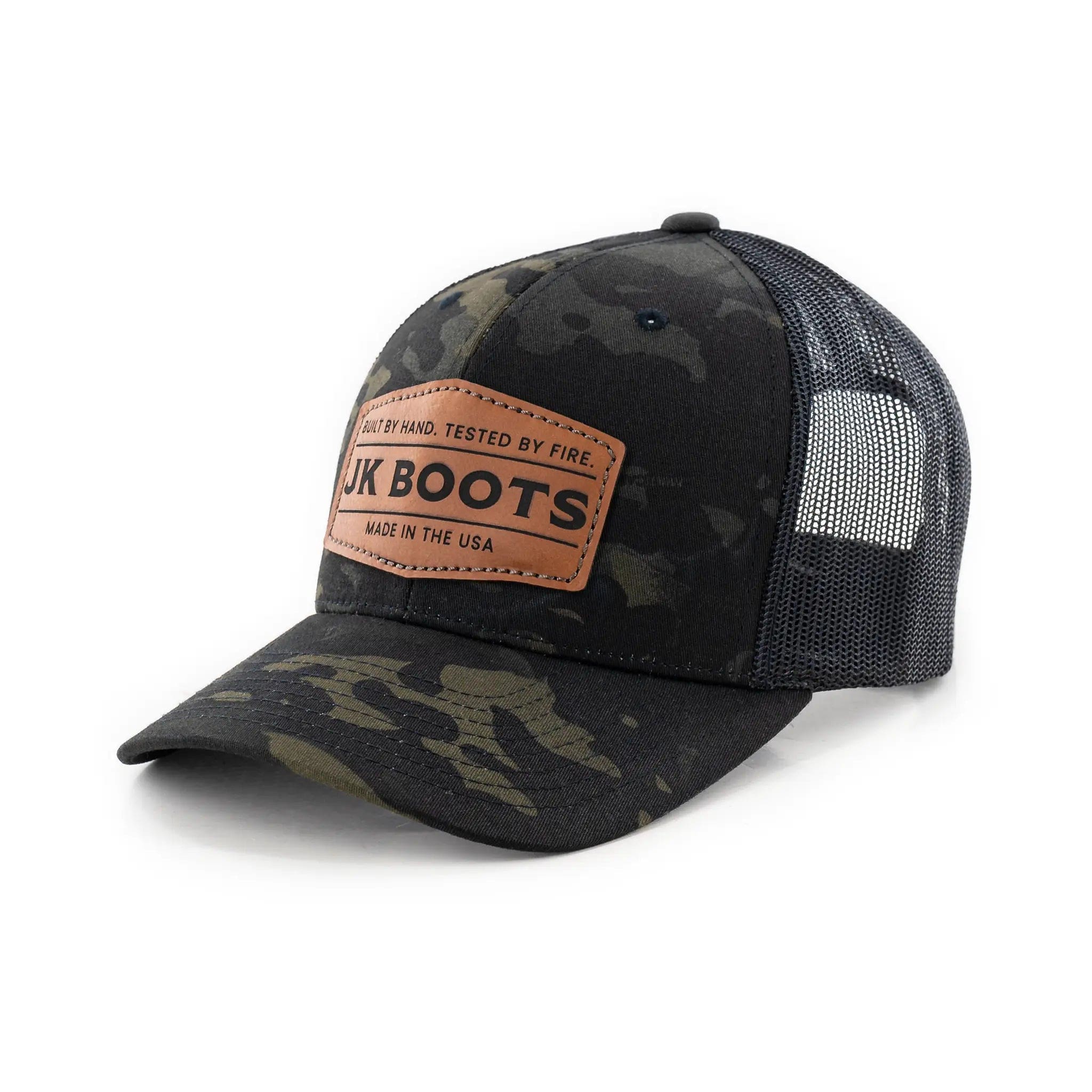 Leather Patch Snapback - Camo - Image 5
