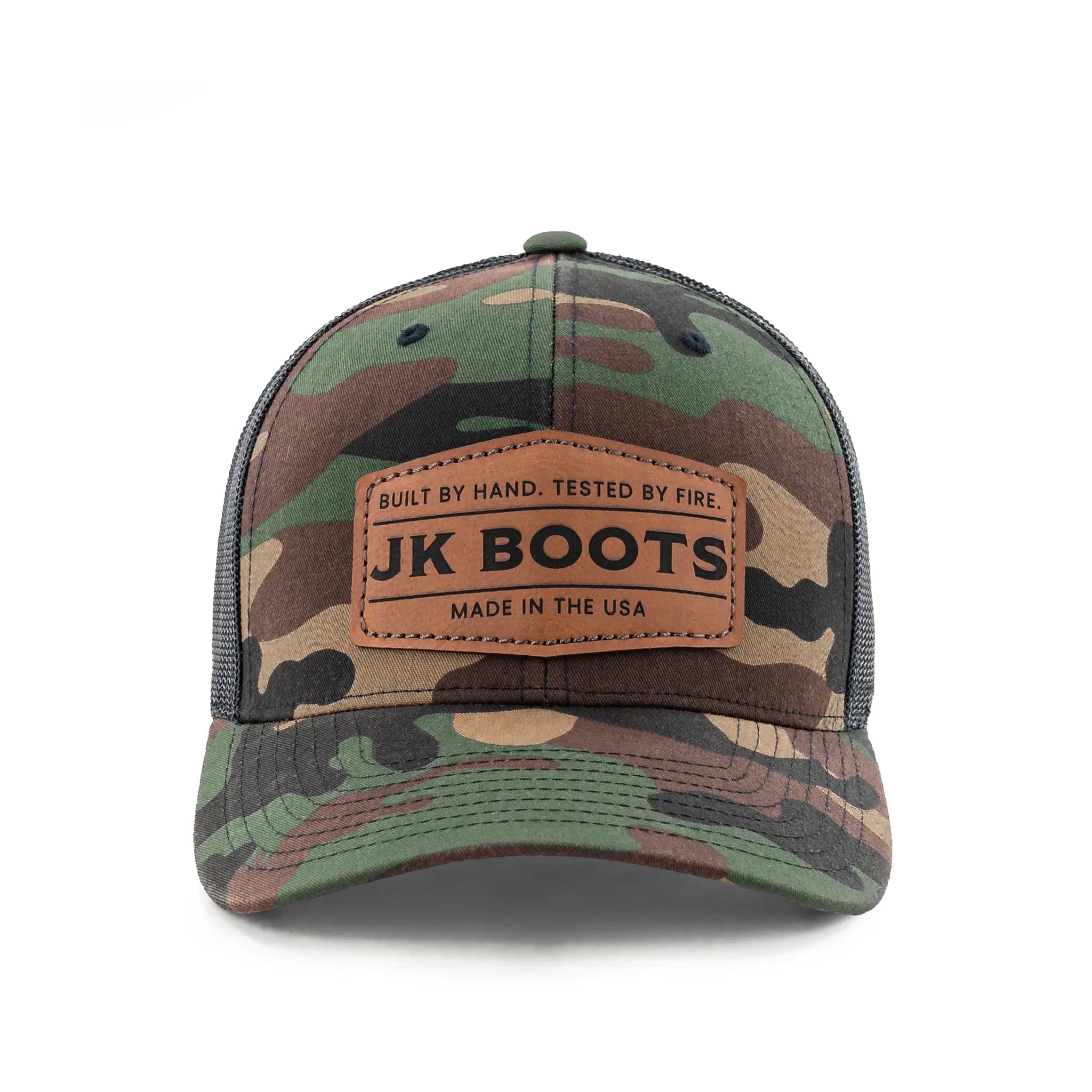 Leather Patch Snapback - Camo - Image 9